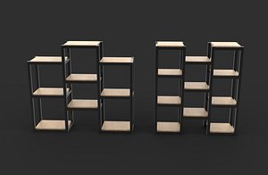 3D Metal plant stand 02 3D model model