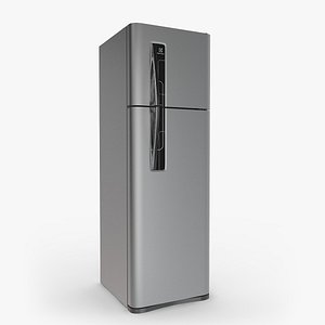 Electrolux stainless steel fridge 3D model