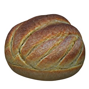 Realistic Bread No 2 3D model
