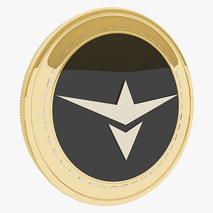 Kreds Cryptocurrency Gold Coin model