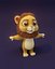 Animated Cartoon Animals 3D Models Pack 4