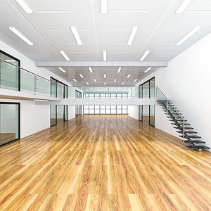 Office hall 02 3D model