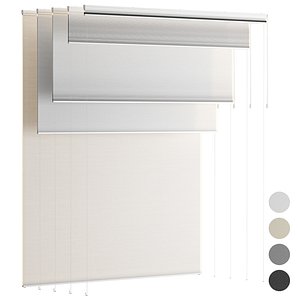 3D Fabric Pleated Blind Bandalux Set 01