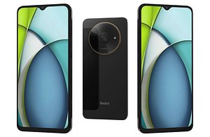 Xiaomi Redmi A3x Midnight Black Low Poly 3D