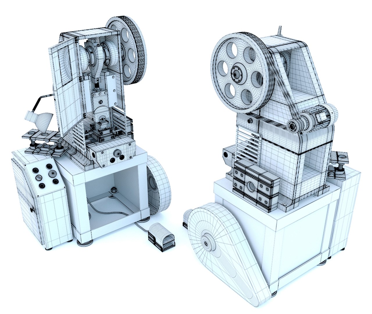 K2118B Mechanical press - Industrial machine tool 3D model - TurboSquid ...