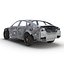 sedan frame chassis 2 3d model