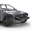 sedan frame chassis 2 3d model
