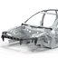 sedan frame chassis 2 3d model