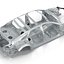 sedan frame chassis 2 3d model