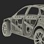sedan frame chassis 2 3d model