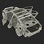 sedan frame chassis 2 3d model