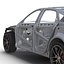 sedan frame chassis 2 3d model