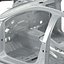 sedan frame chassis 2 3d model