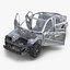 sedan frame chassis 2 3d model