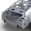 sedan frame chassis 2 3d model
