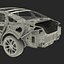 sedan frame chassis 2 3d model