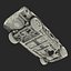 sedan frame chassis 2 3d model