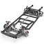 sedan frame chassis 2 3d model