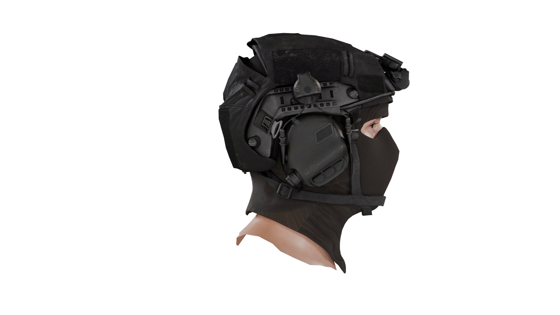 Commando Head 3D Model - TurboSquid 2341796