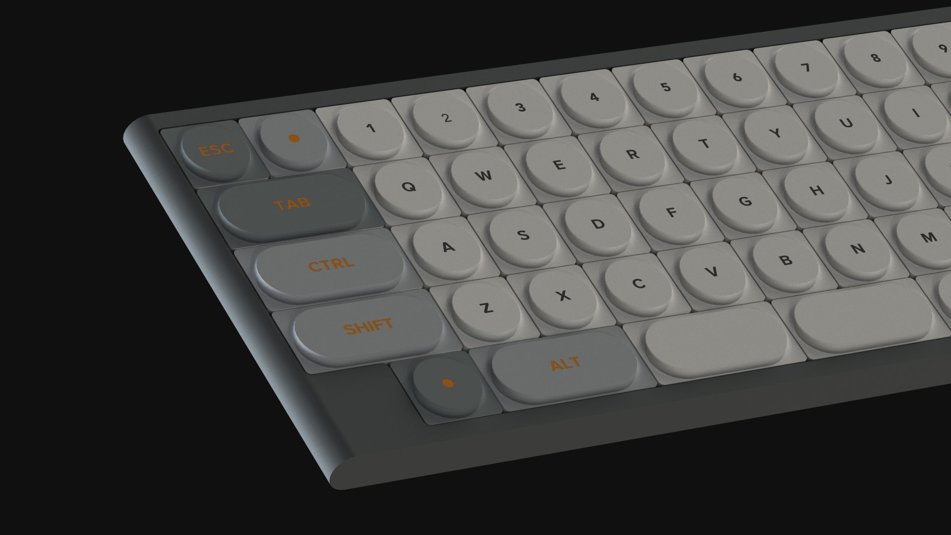 3d Minimalist Keyboard Minimal Model Turbosquid 1408174