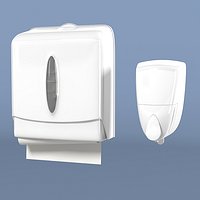 Towel roll tissue paper holder toilet wc box hand soap wall  dispencer set