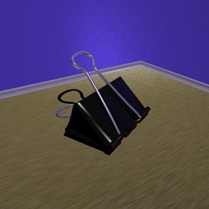 paper clamp 3d model