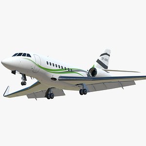 3D model Dassault Falcon 2000S