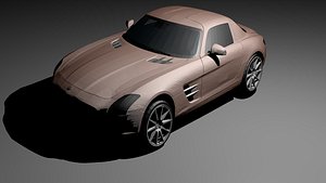 sls amg toy car obj