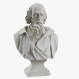 sculpture bust tennyson 3D model