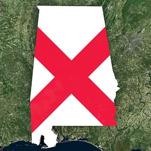 3D State of Alabama
