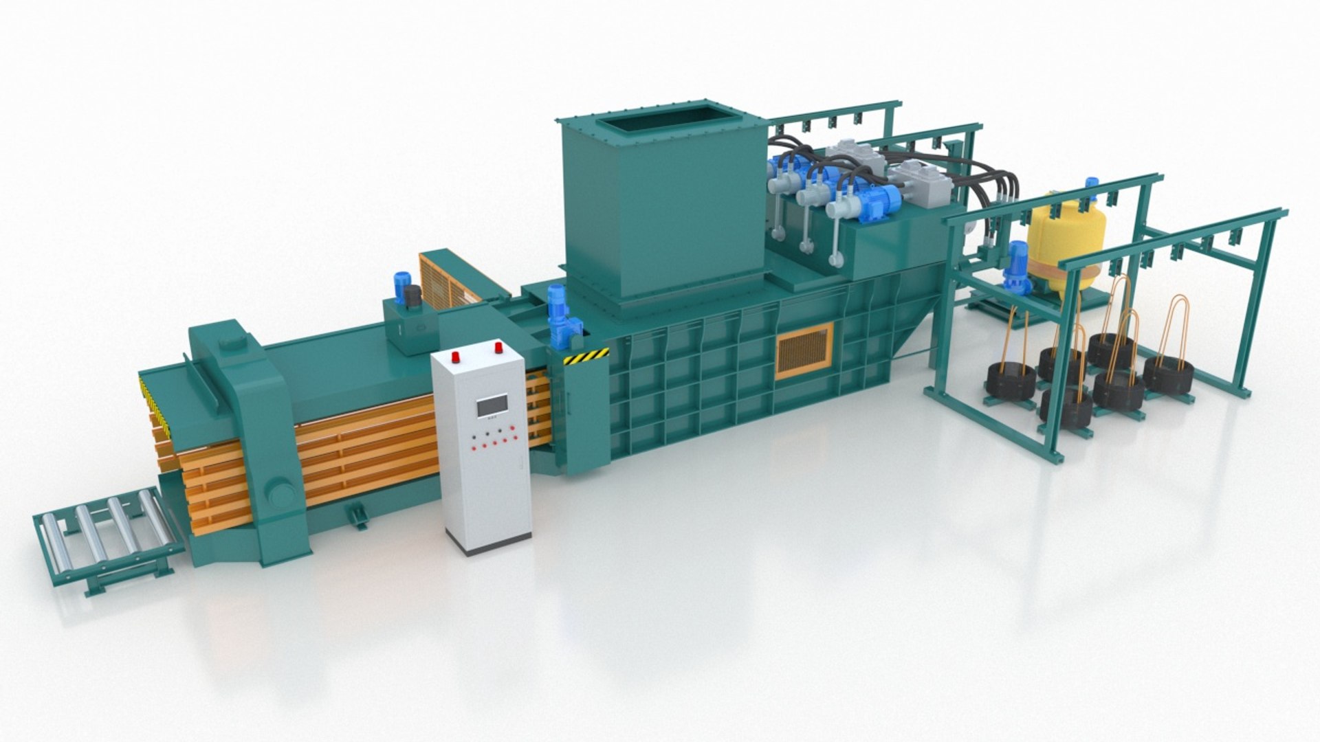 Industrial Packaging Machine Model - TurboSquid 2265672