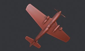 3D model north american 51 mustang