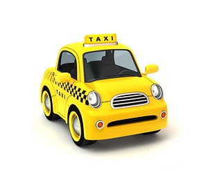 Cartoon taxi