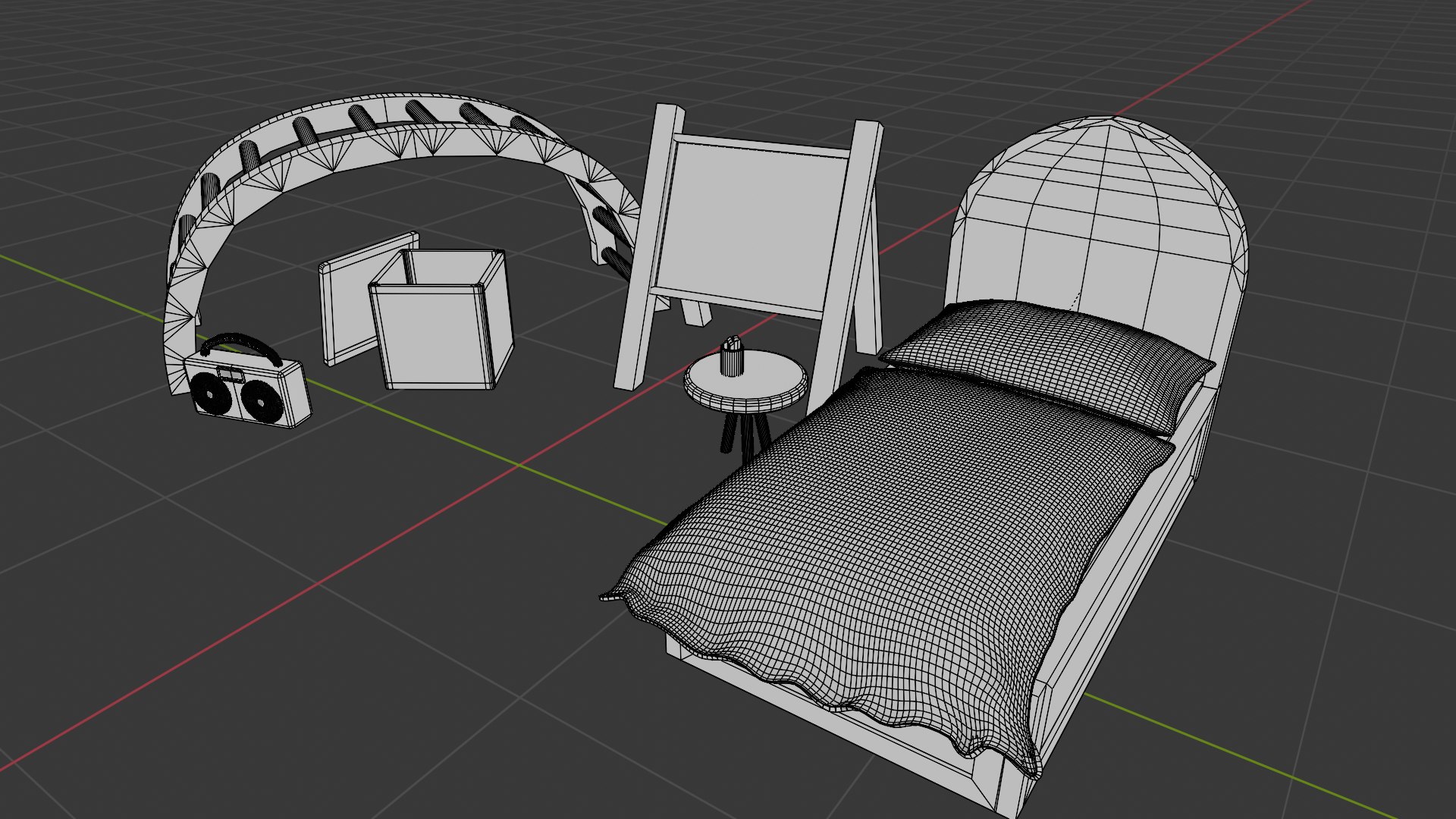 3D Kids Room Stuff - TurboSquid 2192557