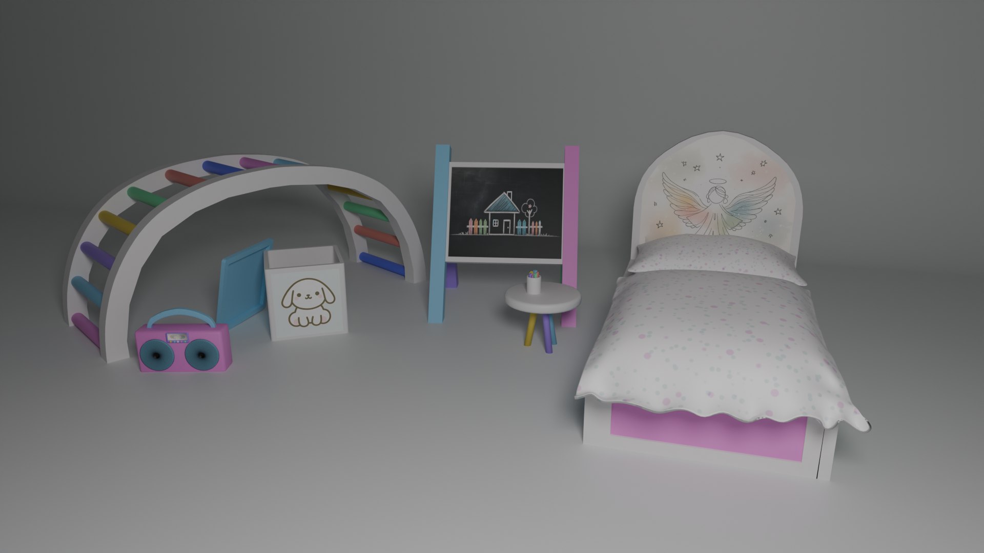 3D Kids Room Stuff - TurboSquid 2192557