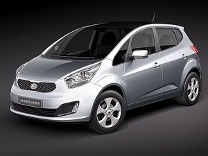 3d model of kia venga 2010