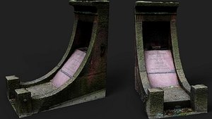 3D model graveyard tomb abandoned mossy stone walls pt1 PBR photogrammetry
