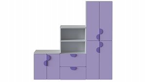 3D SMASTAD  PLATSA storage combination by Ikea model