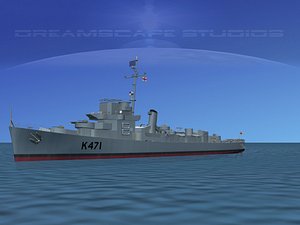 HMAV Cooke K471 Captains Class Frigate