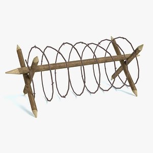 3d barbed wire model