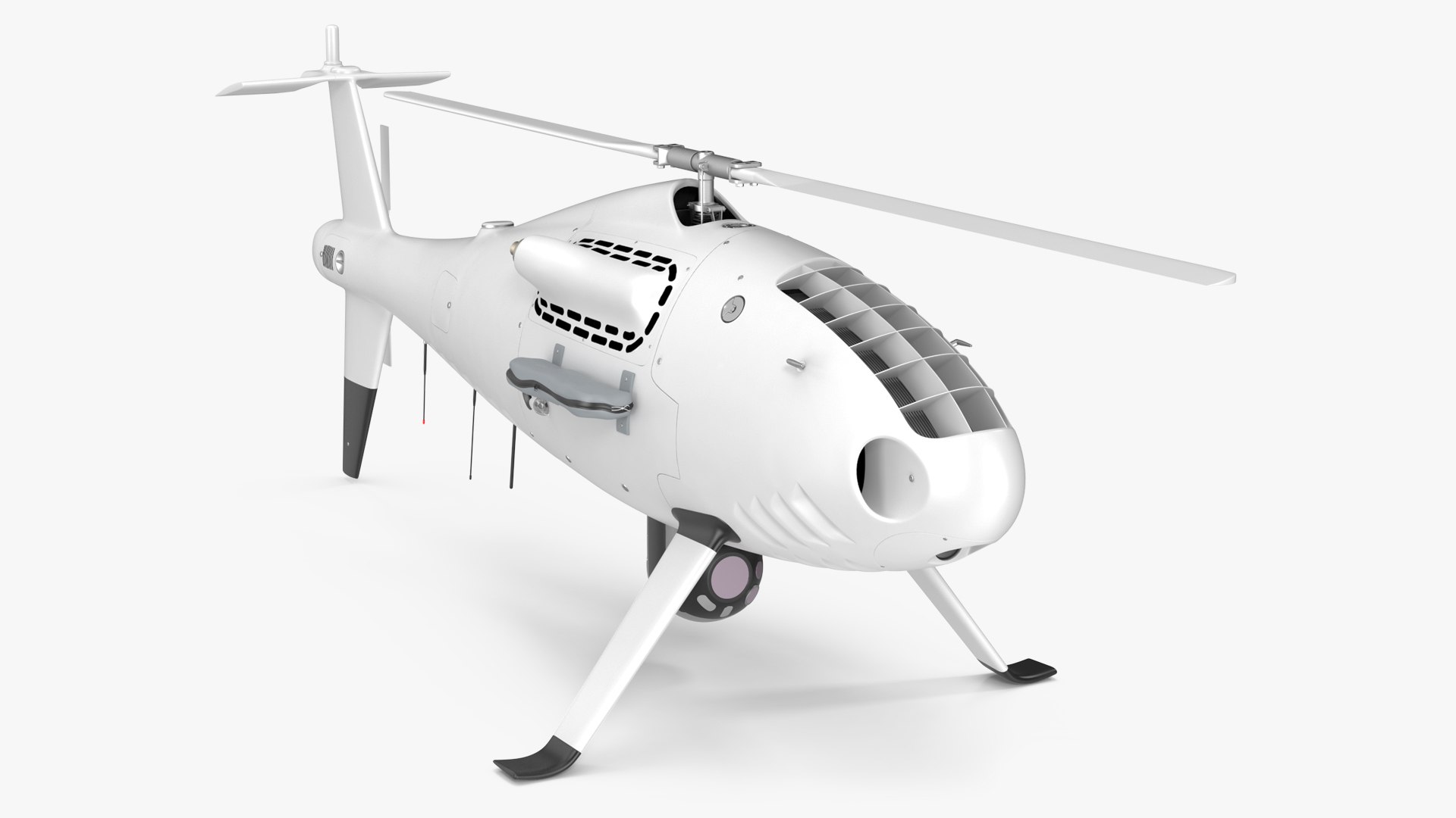 Camcopter UAV Rotorcraft Rigged 3D model preview
