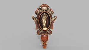 jesus wooden frame statue