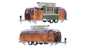 3D Starbucks truck Dubai