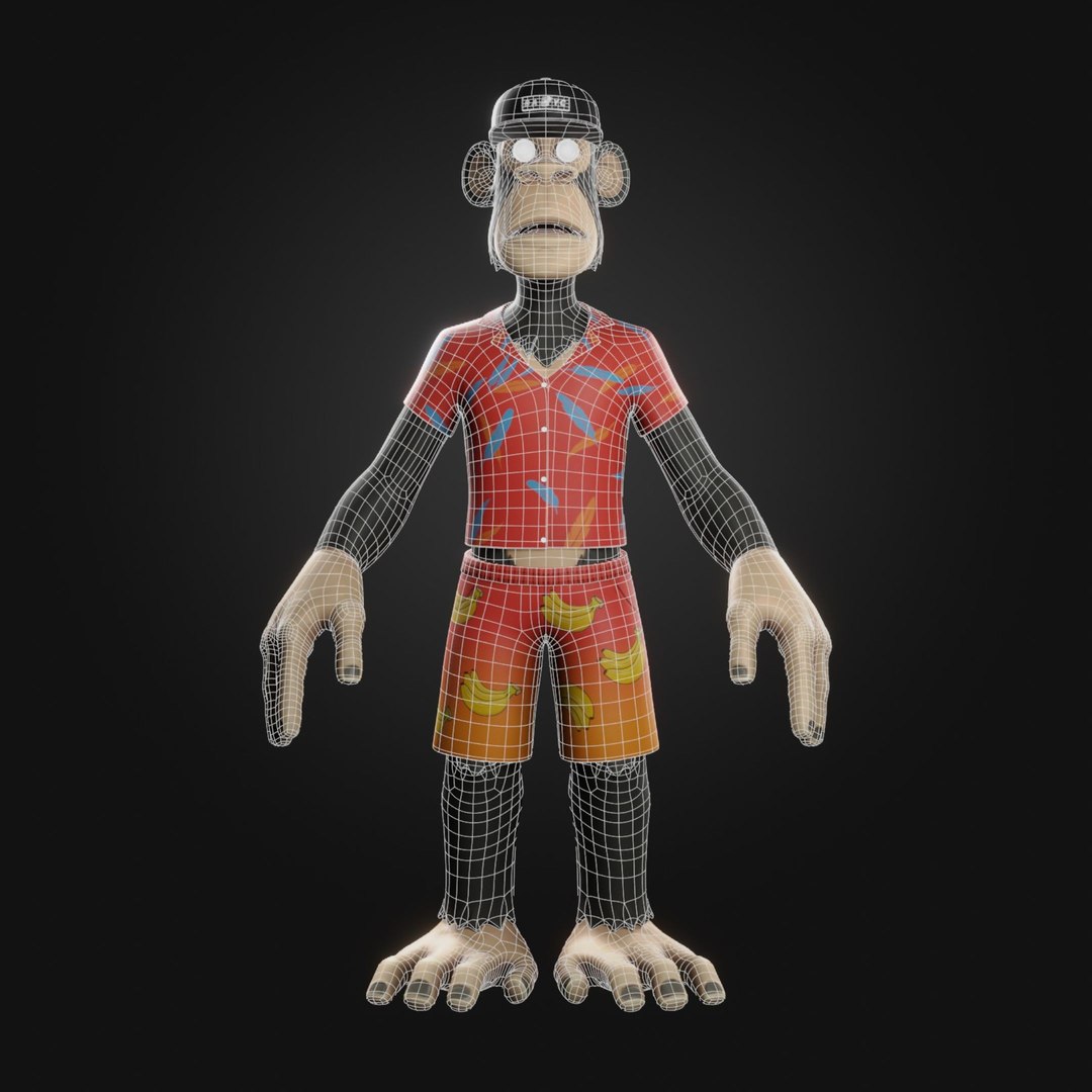 3D APE NFT CHARACTER 3D - TurboSquid 2250352