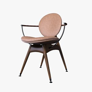 3D overgaarddyrman Circle chair with arms model
