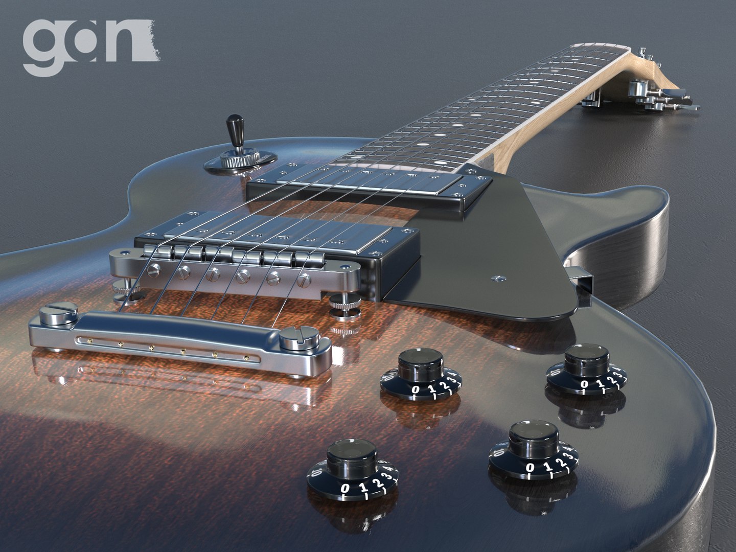 Gibson Les Paul Guitar 3D Model - TurboSquid 1272327