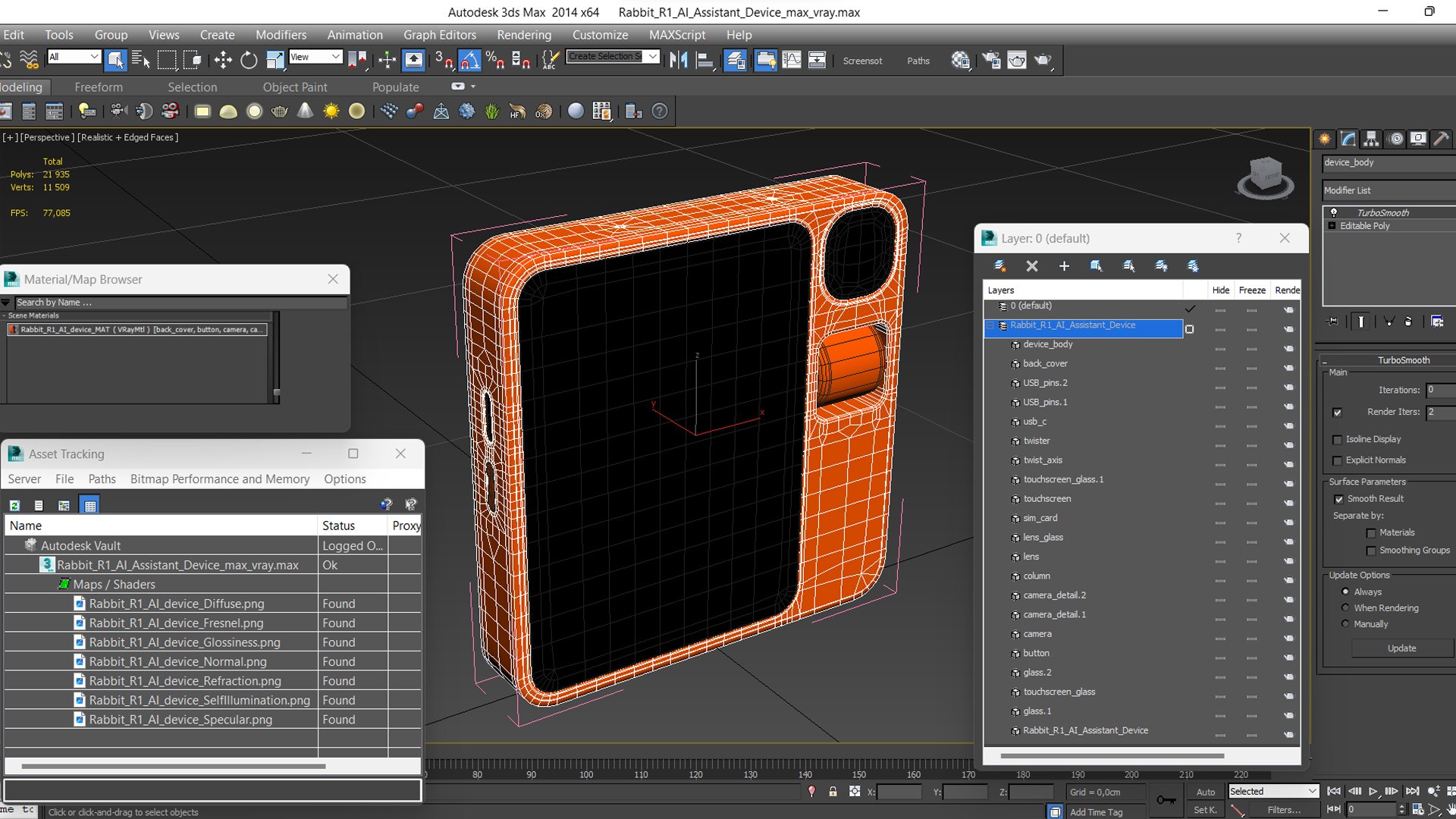 Rabbit R1 AI Assistant Device model https://p.turbosquid.com/ts-thumb/wm/fE7ock/Vh/rabbitr1aiassistantdevicemb3dmodel020/jpg/1712824952/1920x1080/fit_q87/180bd3355ad157d90472e621ff4778b141b6f9df/rabbitr1aiassistantdevicemb3dmodel020.jpg