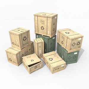 Customizable Wooden Crate Set - Variety Pack
