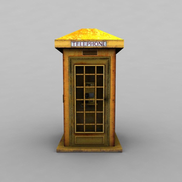 telephone telephonebooth 3d model