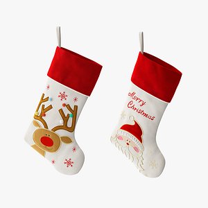 3D model Christmas Stockings Collection
